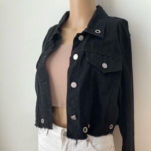 SHEIN black jean jacket